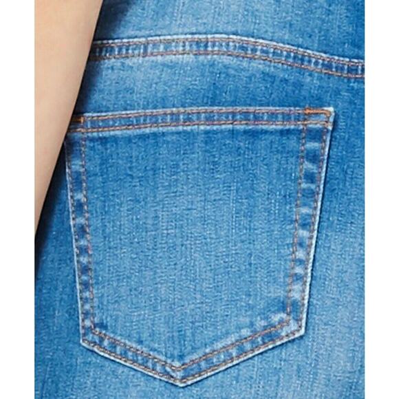 Dollhouse Skinny Denim Overalls Jeans Created for Macy's Sz 0 W24L29 Distressed - Picture 6 of 6